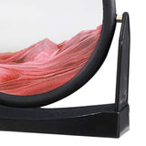 Maxbell Moving Sand Picture Flowing Sand Painting for Decoration Office Red
