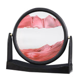 Maxbell Moving Sand Picture Flowing Sand Painting for Decoration Office Red