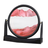 Maxbell Moving Sand Picture Flowing Sand Painting for Decoration Office Red