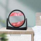 Maxbell Moving Sand Picture Flowing Sand Painting for Decoration Office Red