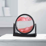 Maxbell Moving Sand Picture Flowing Sand Painting for Decoration Office Red