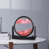 Maxbell Moving Sand Picture Flowing Sand Painting for Decoration Office Red