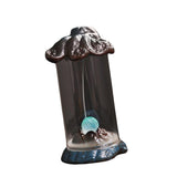 Maxbell Backflow Incense Burner with LED Waterfall Incense Cone Holder for Table