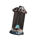 Maxbell Backflow Incense Burner with LED Waterfall Incense Cone Holder for Table