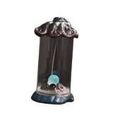Maxbell Backflow Incense Burner with LED Waterfall Incense Cone Holder for Table