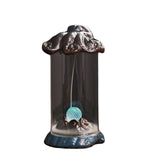 Maxbell Backflow Incense Burner with LED Waterfall Incense Cone Holder for Table