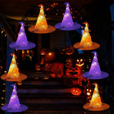 Maxbell Halloween Hanging Lighted Hat Ornaments Glowing Halloween Decorations