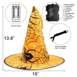 Maxbell Halloween Hanging Lighted Hat Ornaments Glowing Halloween Decorations