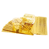 Maxbell 20x Napkin Holder Hollow Paper Napkin Ring for Holiday Ornament Party Favor Gold
