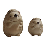 Maxbell Ceramic Hedgehog Figurines garden Sculptures for Lawn Fairy Garden Gifts