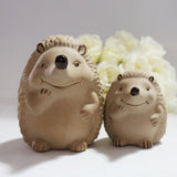Maxbell Ceramic Hedgehog Figurines garden Sculptures for Lawn Fairy Garden Gifts