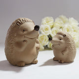 Maxbell Ceramic Hedgehog Figurines garden Sculptures for Lawn Fairy Garden Gifts