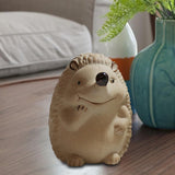 Maxbell Ceramic Hedgehog Figurines garden Sculptures for Lawn Fairy Garden Gifts