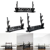 Maxbell Solid Wooden Stand Desktop Bracket Support for Tanto Wakizashi 1 Layer