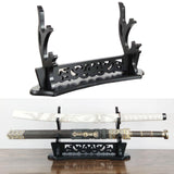 Maxbell Solid Wooden Stand Desktop Bracket Support for Tanto Wakizashi 2 Layers