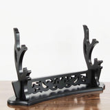 Maxbell Solid Wooden Stand Desktop Bracket Support for Tanto Wakizashi 2 Layers