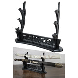 Maxbell Solid Wooden Stand Desktop Bracket Support for Tanto Wakizashi 3 Layers