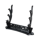 Maxbell Solid Wooden Stand Desktop Bracket Support for Tanto Wakizashi 3 Layers