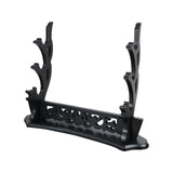 Maxbell Solid Wooden Stand Desktop Bracket Support for Tanto Wakizashi 3 Layers