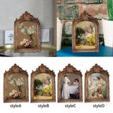 Maxbell Picture Display Frame Carved Picture Holder Ornament for Party Wedding Decor styleA