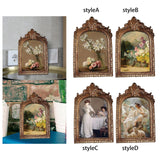 Maxbell Picture Display Frame Carved Picture Holder Ornament for Party Wedding Decor styleA
