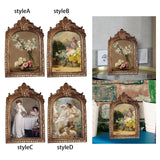 Maxbell Picture Display Frame Carved Picture Holder Ornament for Party Wedding Decor styleA