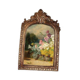 Maxbell Picture Display Frame Carved Picture Holder Ornament for Party Wedding Decor styleB