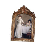 Maxbell Picture Display Frame Carved Picture Holder Ornament for Party Wedding Decor styleC
