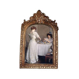 Maxbell Picture Display Frame Carved Picture Holder Ornament for Party Wedding Decor styleC