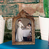 Maxbell Picture Display Frame Carved Picture Holder Ornament for Party Wedding Decor styleC