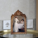 Maxbell Picture Display Frame Carved Picture Holder Ornament for Party Wedding Decor styleC