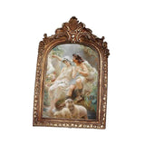 Maxbell Picture Display Frame Carved Picture Holder Ornament for Party Wedding Decor styleD