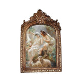 Maxbell Picture Display Frame Carved Picture Holder Ornament for Party Wedding Decor styleD