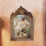 Maxbell Picture Display Frame Carved Picture Holder Ornament for Party Wedding Decor styleD