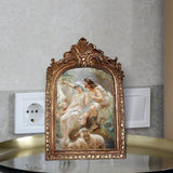 Maxbell Picture Display Frame Carved Picture Holder Ornament for Party Wedding Decor styleD