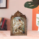 Maxbell Picture Display Frame Carved Picture Holder Ornament for Party Wedding Decor styleD