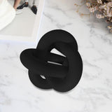 Maxbell Boho Wood Chain Link Knot Sculpture Crafts Party Cabinet Living Room Black