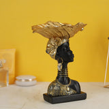 Maxbell Handcrafted Woman head Cabinet Home Bedroom Hotel Decoration Round