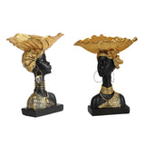 Maxbell Handcrafted Woman head Cabinet Home Bedroom Hotel Decoration Round