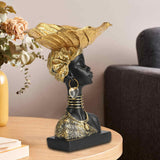 Maxbell Handcrafted Woman head Cabinet Home Bedroom Hotel Decoration Round