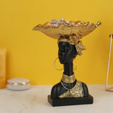 Maxbell Handcrafted Woman head Cabinet Home Bedroom Hotel Decoration Moon