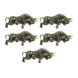 Maxbell 5x Pure Copper Animal Bull Figurines Ornaments Sculpture Housewarmings Gifts