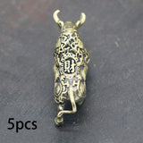 Maxbell 5x Pure Copper Animal Bull Figurines Ornaments Sculpture Housewarmings Gifts