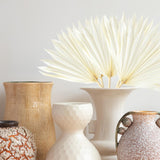 Maxbell 5 Pieces Dried Palm Leaves with Stem Large for Home Arrangement