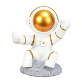 Maxbell Astronaut Wine Bottle Holder Figurine Spaceman Statue for Table Centerpiece White