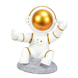 Maxbell Astronaut Wine Bottle Holder Figurine Spaceman Statue for Table Centerpiece White