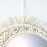 Maxbell Bohemia Macrame Round Mirror Makeup Mirror Decorative Mirrors Home Decor