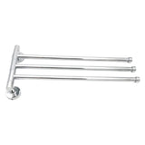 Maxbell Swivel Towel Bar Rack Wall Mounted Steel 180° Rotation for Toilet Kitchen