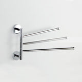 Maxbell Swivel Towel Bar Rack Wall Mounted Steel 180° Rotation for Toilet Kitchen