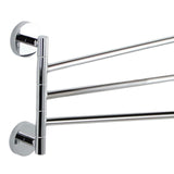Maxbell Swivel Towel Bar Rack Wall Mounted Steel 180° Rotation for Toilet Kitchen